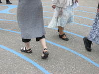 Walking the outside Labyrinth