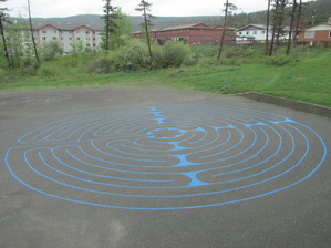 The Labyrinth in parking lot